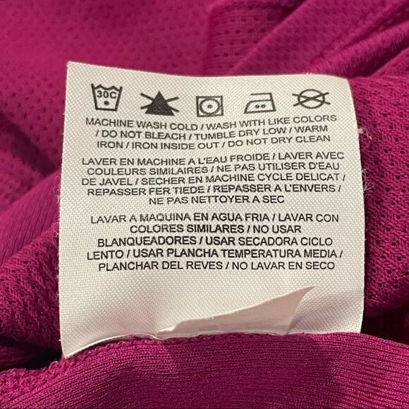 Nike Running Dri-Fir Solid Pink magenta Short Sleeve Lightweight Tee Shirt M - Picture 3 of 11